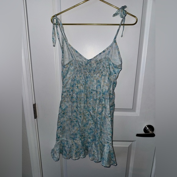 Bella Dahl Linen Smocked Floral Dress - Picture 6 of 7
